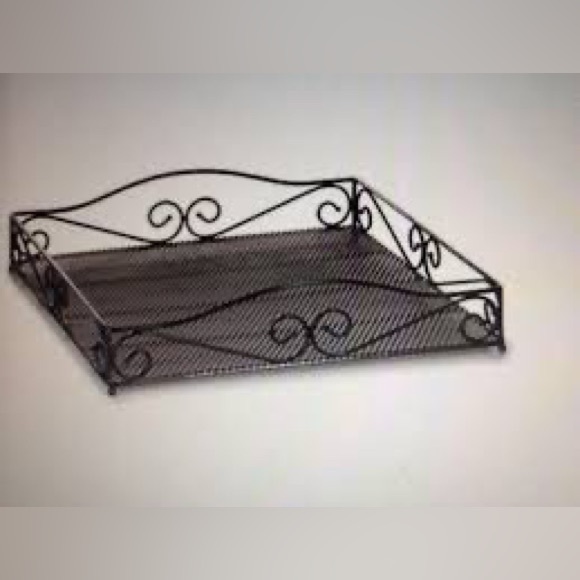 Princess House Meridian Metal Square Tray - Picture 4 of 4